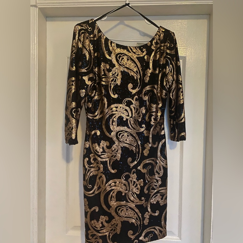 Le Château mini dress (sequins) with low back